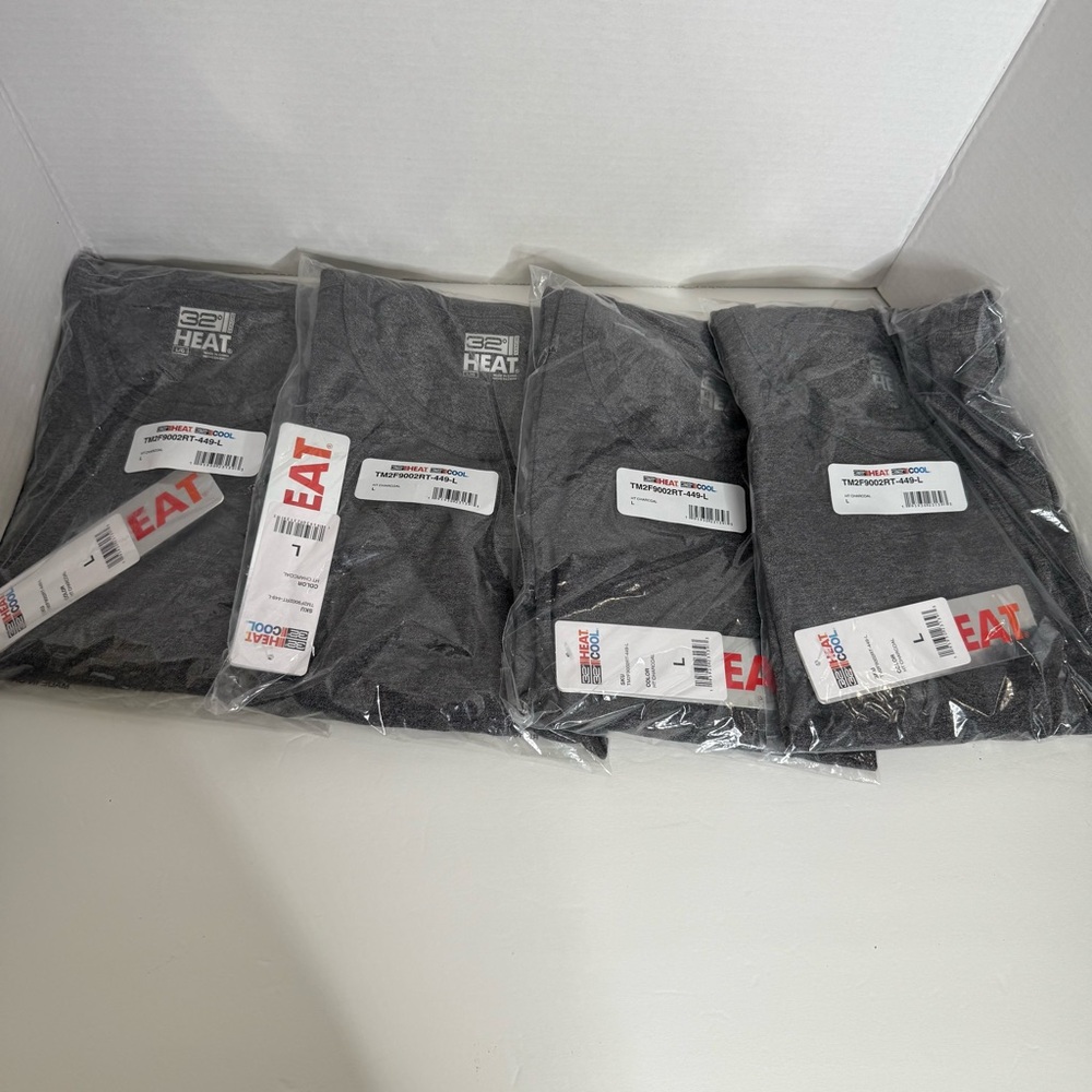 NWT 32 Degrees Gray HeatGear Compression Shirts Size Large 4 in bundle